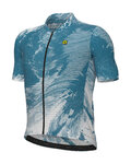 ALÉ Cycling short sleeve jersey - FAN PR-E - blue/white