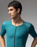 ALÉ Cycling short sleeve jersey - R-EV1 EAGLE - turquoise