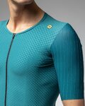 ALÉ Cycling short sleeve jersey - R-EV1 EAGLE - turquoise
