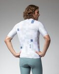 ALÉ Cycling short sleeve jersey - PRAGMA PIXEL - white