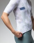 ALÉ Cycling short sleeve jersey - PRAGMA PIXEL - white