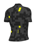 ALÉ Cycling short sleeve jersey - PRAGMA PIXEL - grey/black