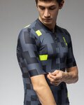 ALÉ Cycling short sleeve jersey - PRAGMA PIXEL - grey/black