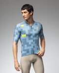 ALÉ Cycling short sleeve jersey - PRAGMA PIXEL - blue