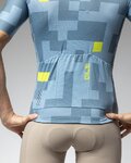 ALÉ Cycling short sleeve jersey - PRAGMA PIXEL - blue