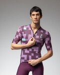 ALÉ Cycling short sleeve jersey - PRAGMA PIXEL - purple
