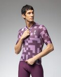 ALÉ Cycling short sleeve jersey - PRAGMA PIXEL - purple