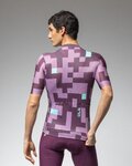 ALÉ Cycling short sleeve jersey - PRAGMA PIXEL - purple