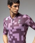 ALÉ Cycling short sleeve jersey - PRAGMA PIXEL - purple