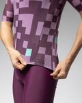 ALÉ Cycling short sleeve jersey - PRAGMA PIXEL - purple