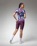 ALÉ Cycling short sleeve jersey - JARDIN 2.0 PR-E - purple/blue