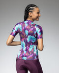 ALÉ Cycling short sleeve jersey - JARDIN 2.0 PR-E - purple/blue