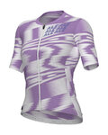 ALÉ Cycling short sleeve jersey - TECHNO PR-E - white/purple