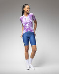 ALÉ Cycling short sleeve jersey - TECHNO PR-E - white/purple