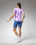 ALÉ Cycling short sleeve jersey - TECHNO PR-E - white/purple