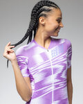 ALÉ Cycling short sleeve jersey - TECHNO PR-E - white/purple