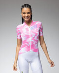 ALÉ Cycling short sleeve jersey - TECHNO PR-E - pink/white