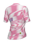 ALÉ Cycling short sleeve jersey - TECHNO PR-E - pink/white