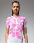 ALÉ Cycling short sleeve jersey - TECHNO PR-E - pink/white