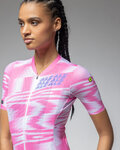 ALÉ Cycling short sleeve jersey - TECHNO PR-E - pink/white