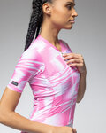 ALÉ Cycling short sleeve jersey - TECHNO PR-E - pink/white