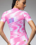 ALÉ Cycling short sleeve jersey - TECHNO PR-E - pink/white