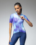ALÉ Cycling short sleeve jersey - PR-E ARGON - purple/blue