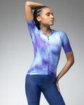 ALÉ Cycling short sleeve jersey - PR-E ARGON - purple/blue