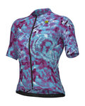 ALÉ Cycling short sleeve jersey - PR-E CLOROFILLA - blue/purple