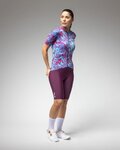 ALÉ Cycling short sleeve jersey - PR-E CLOROFILLA - blue/purple