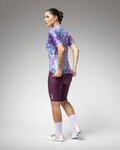 ALÉ Cycling short sleeve jersey - PR-E CLOROFILLA - blue/purple