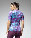 ALÉ Cycling short sleeve jersey - PR-E CLOROFILLA - blue/purple