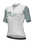 ALÉ Cycling short sleeve jersey - MEGABYTE 2.0 PR-E - white/blue