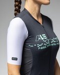 ALÉ Cycling short sleeve jersey - MEGABYTE 2.0 PR-E - black/white