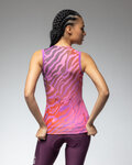 ALÉ Cycling sleeveless jersey - PRAGMA SURFACE PR-E - pink/red