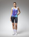 ALÉ Cycling sleeveless jersey - PRAGMA CRAZY - blue