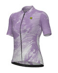 ALÉ Cycling short sleeve jersey - PR-E FAN - white/purple