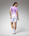 ALÉ Cycling short sleeve jersey - PR-E FAN - white/purple
