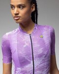 ALÉ Cycling short sleeve jersey - PR-E FAN - white/purple