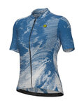 ALÉ Cycling short sleeve jersey - PR-E FAN - blue/white