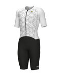 ALÉ Cycling skinsuit - TRIATHLON FOCUS - white/black