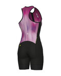 ALÉ Cycling skinsuit - TRIATHLON CRAZY - pink/black