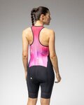 ALÉ Cycling skinsuit - TRIATHLON CRAZY - pink/black