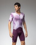 ALÉ Cycling skinsuit - ARGON PR-E - purple/white
