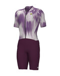 ALÉ Cycling skinsuit - ARGON PR-E - purple/white