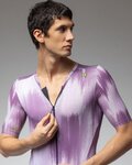 ALÉ Cycling skinsuit - ARGON PR-E - purple/white