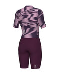 ALÉ Cycling skinsuit - TECHNO PR-E - bordeaux