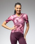 ALÉ Cycling skinsuit - TECHNO PR-E - bordeaux