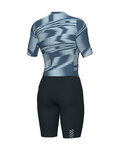 ALÉ Cycling skinsuit - TECHNO PR-E - blue/grey
