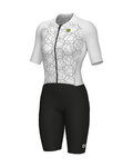 ALÉ Cycling skinsuit - TRIATHLON FOCUS - white/black